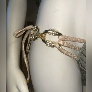 Beach Bunny Hotline Bling Madagascar Glam Light Army Green Bikini Bottom NEW